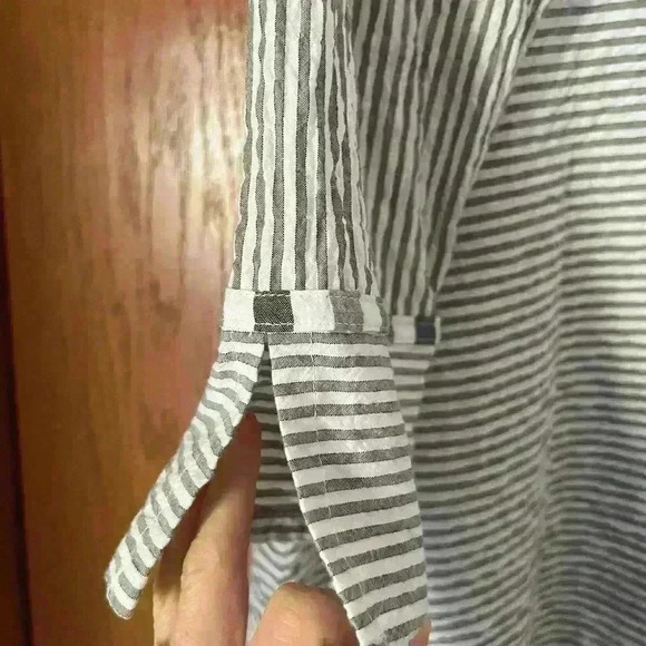 Habitat Asymmetric button down tunic top S - Picture 7 of 8